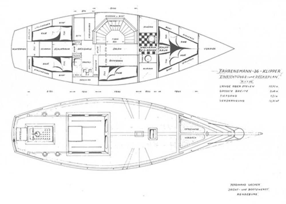 Uecker Yacht- und Bootsbau Rendsburg Fahrensmann 36